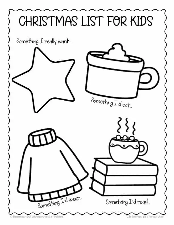 35 Christmas List Templates You Can Print for Free