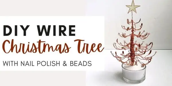 Wire Christmas tree craft