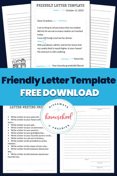 friendly letter template