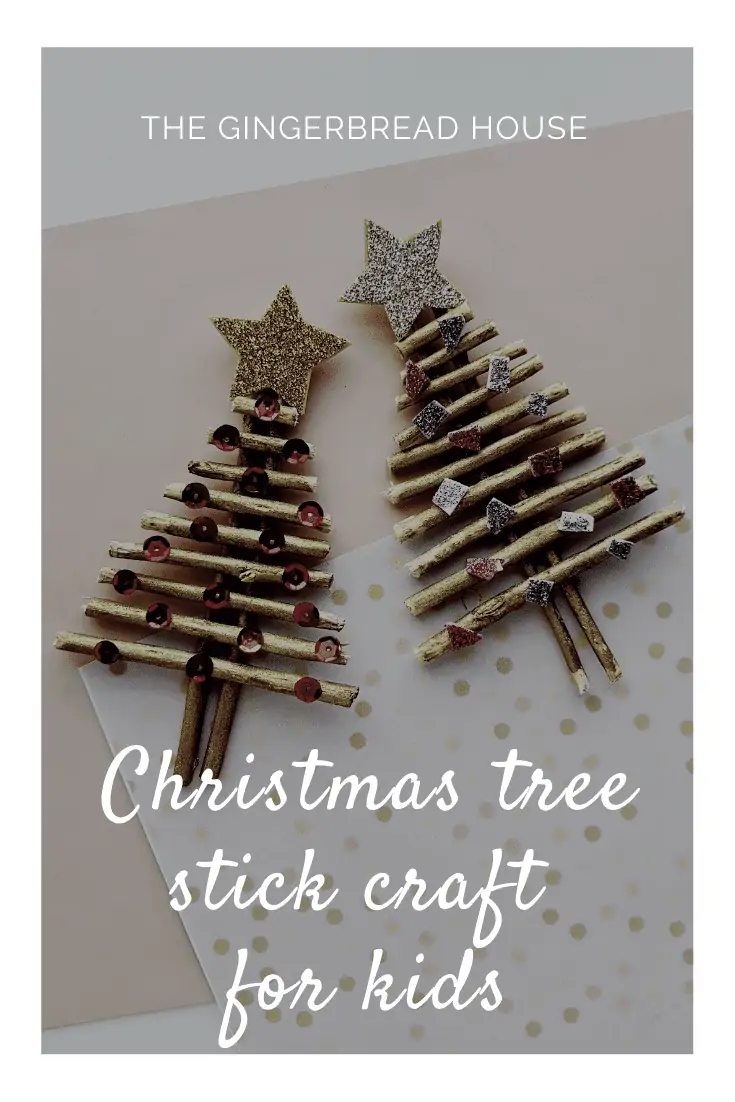 Christmas tree stick craft