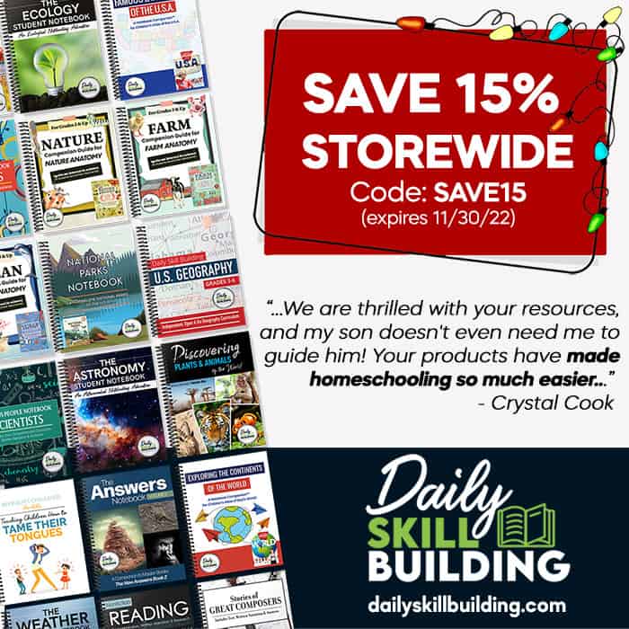 Save 15% at Daily Skill Building in November with code!