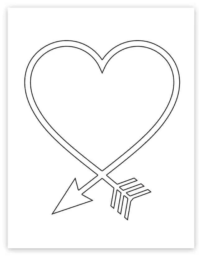 heart shape with arrow