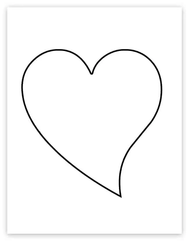 simple heart outline