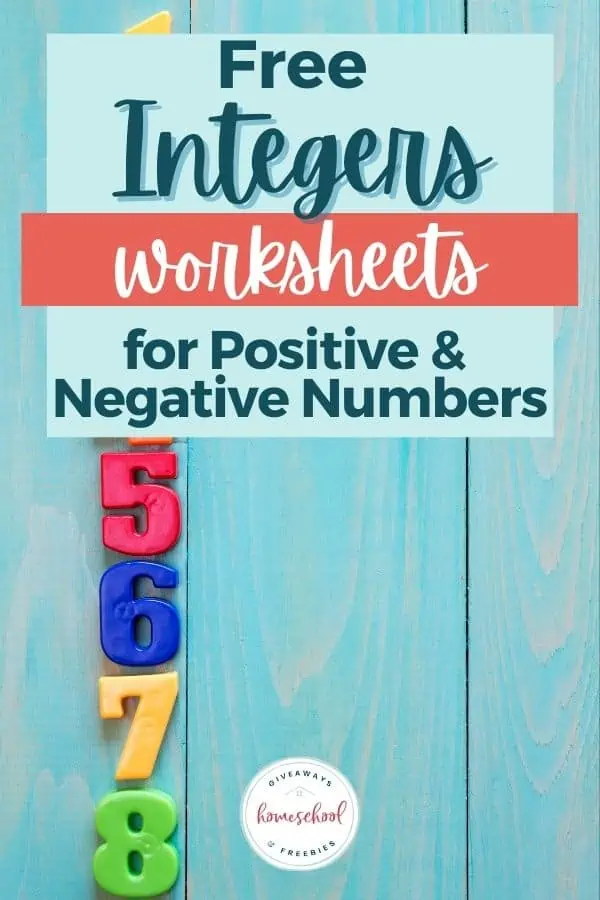 Free Integers Worksheets for Positive and Negative Numbers