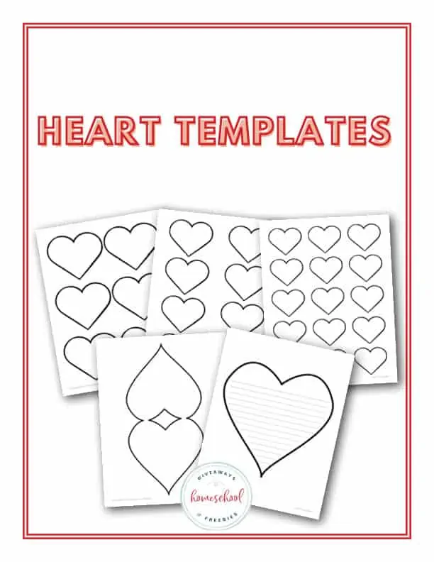 30 Free Heart Templates to Print, Color or Cut Out