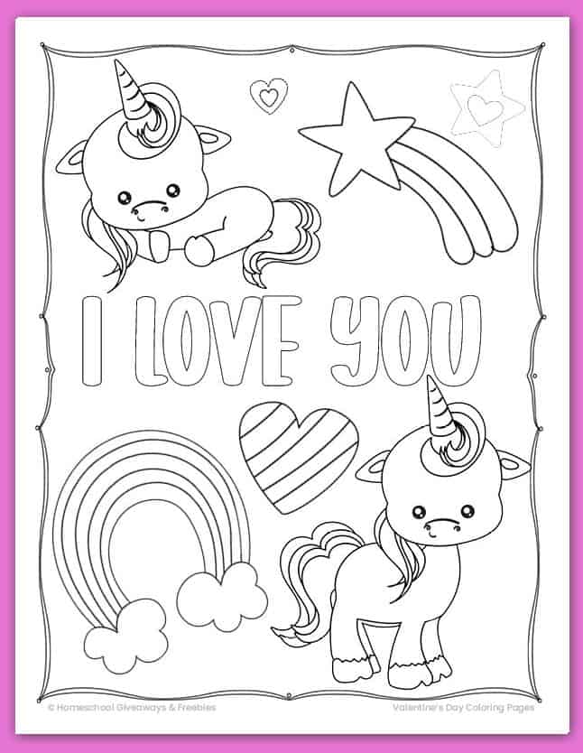 Free Printable Valentine's Day Coloring Pages