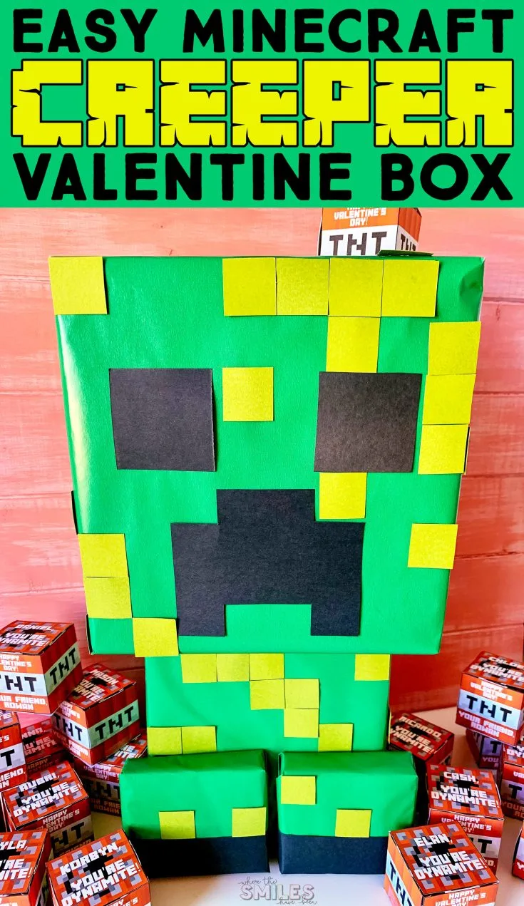 Minecraft Creeper Valentine's Day Box