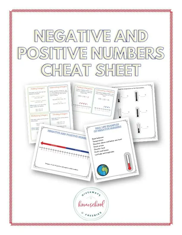 Negative and Positive Cheat Sheets
