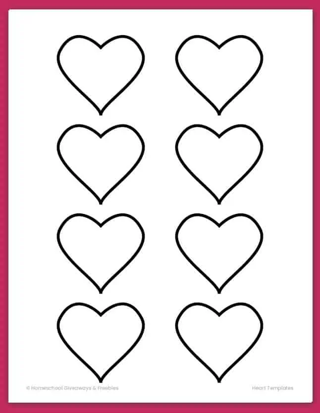 eight heart outline