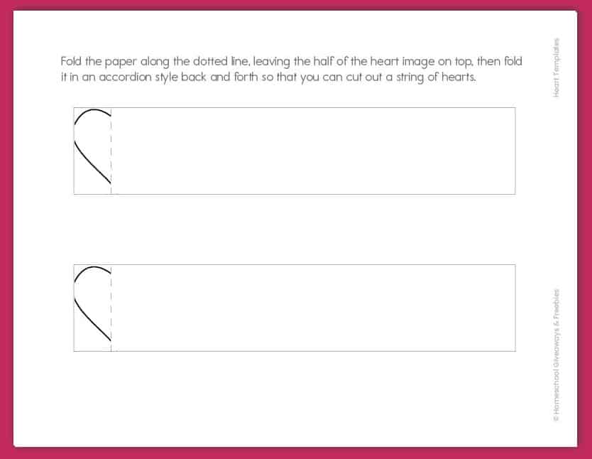 heart chain template