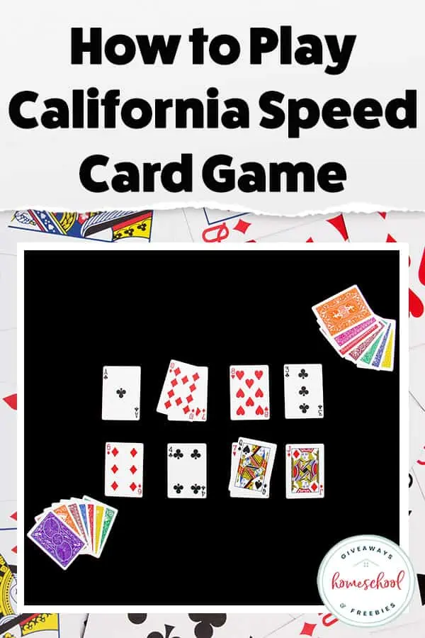 how to play california speed card game