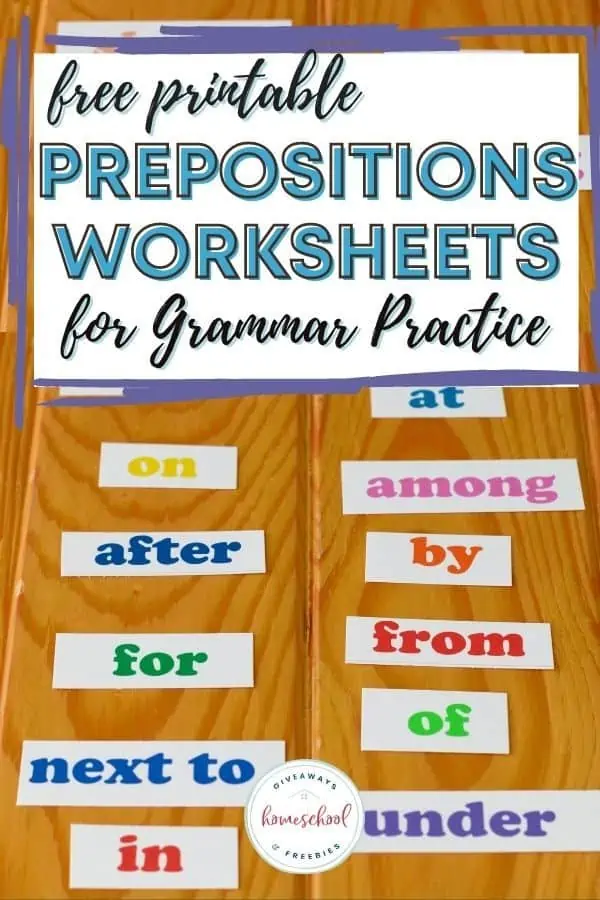 Prepositions for Grammar Practice 