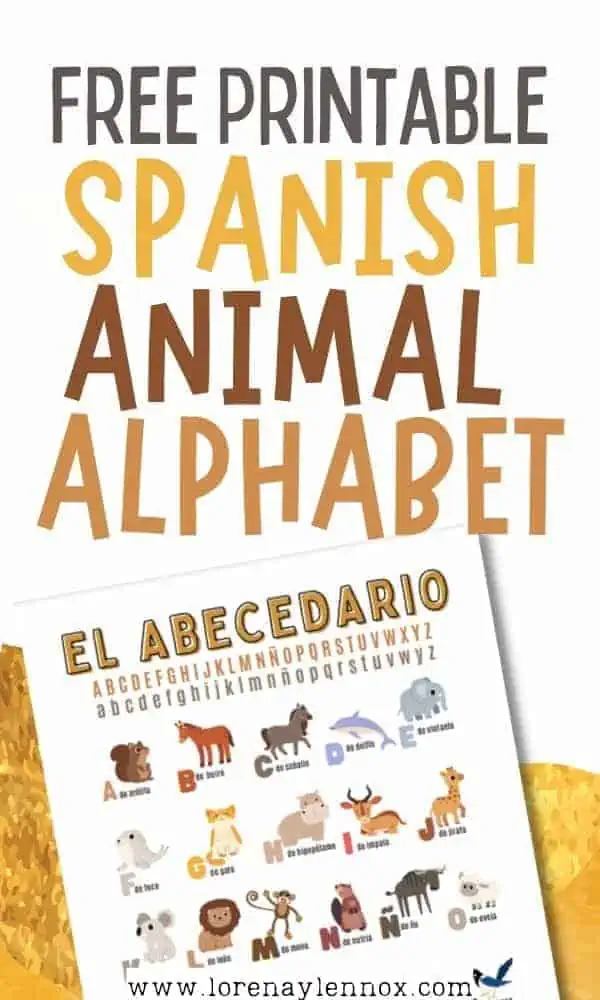 spanish animal ABCs