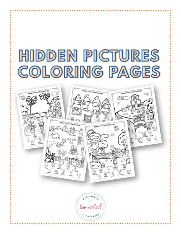 Hidden Pictures Coloring Pages PDF Download