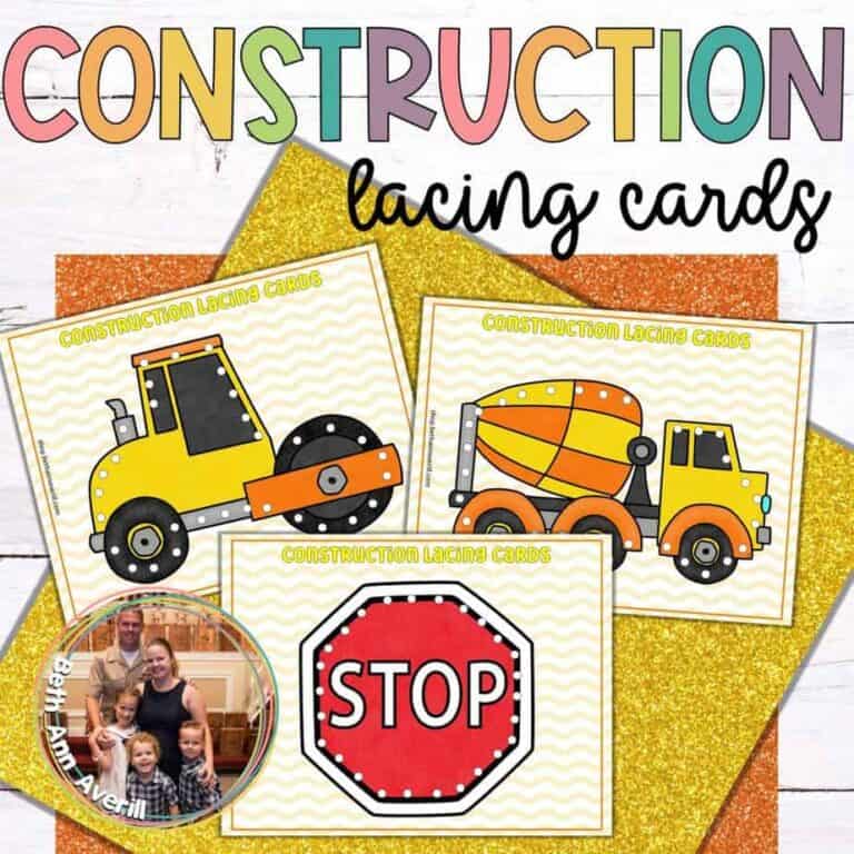 Gallery Detail: Free Printable Lacing Cards For Early Learners