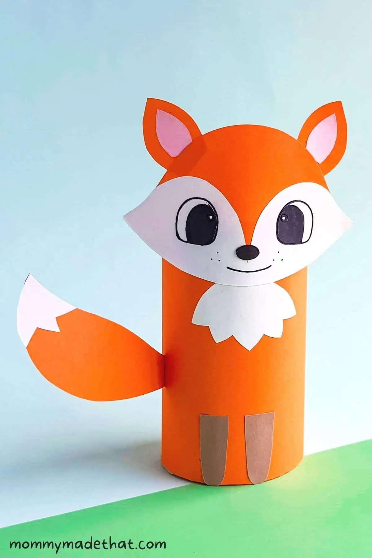 cute toilet roll fox craft