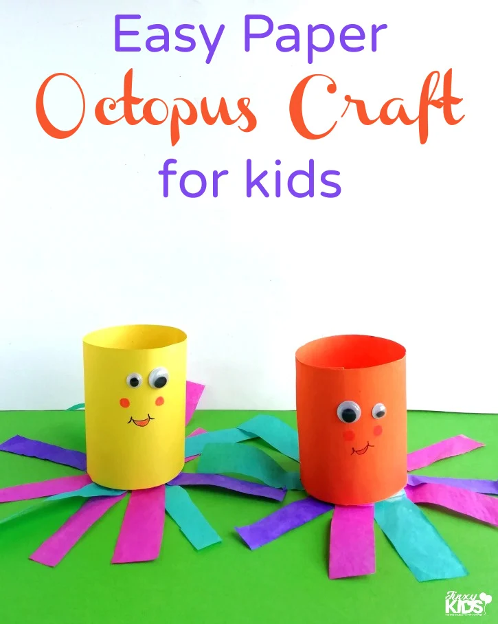 octopus toilet paper roll craft