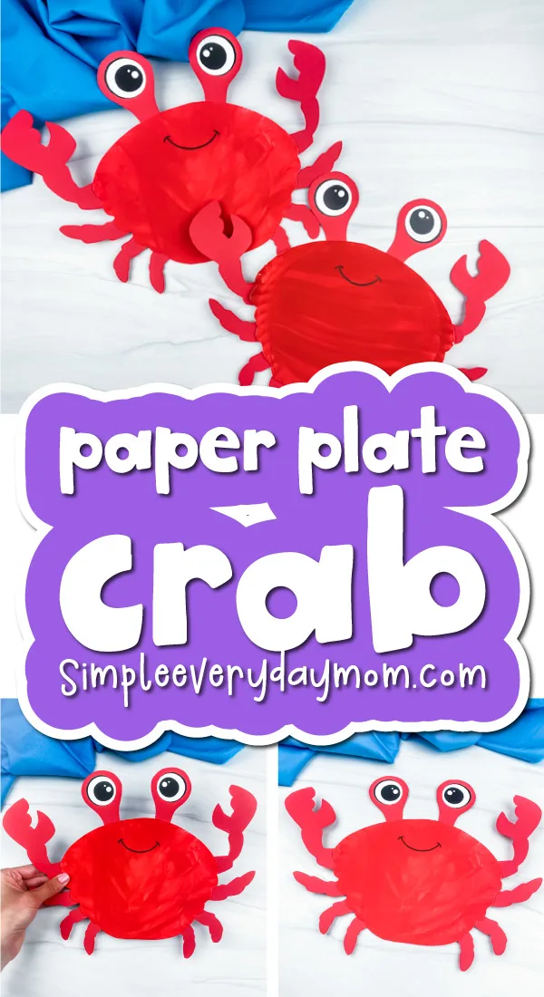 paper plate crab craft