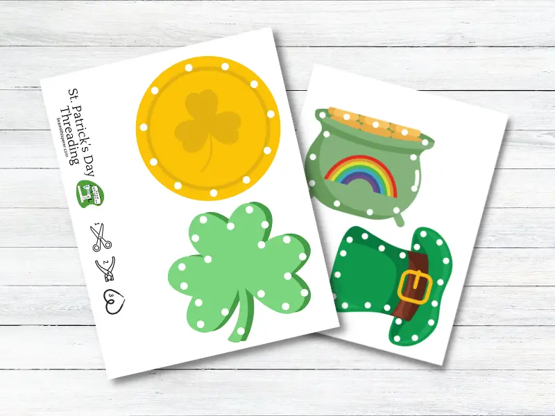 St. Patrick's Day Sewing Cards