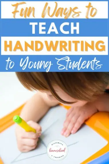 child writing with pencil