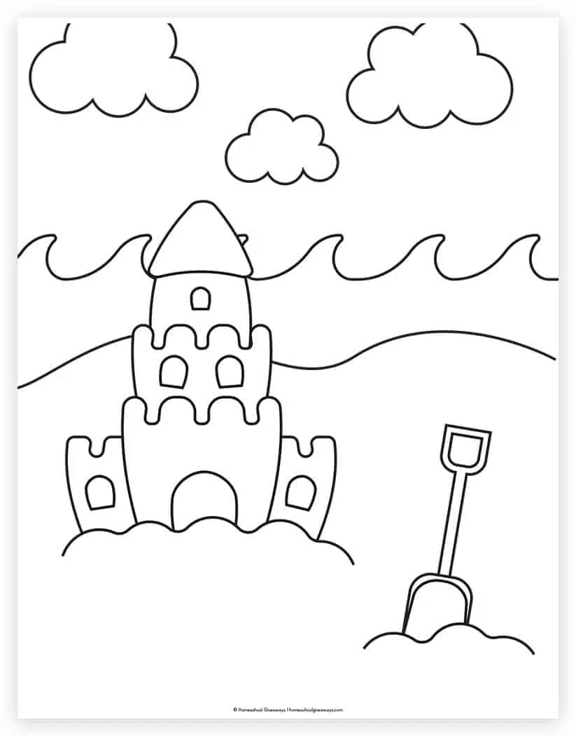fun summer coloring page