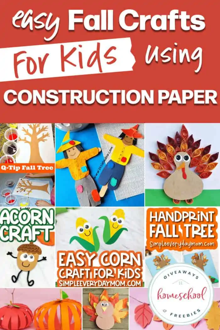 construction paper fall crafts