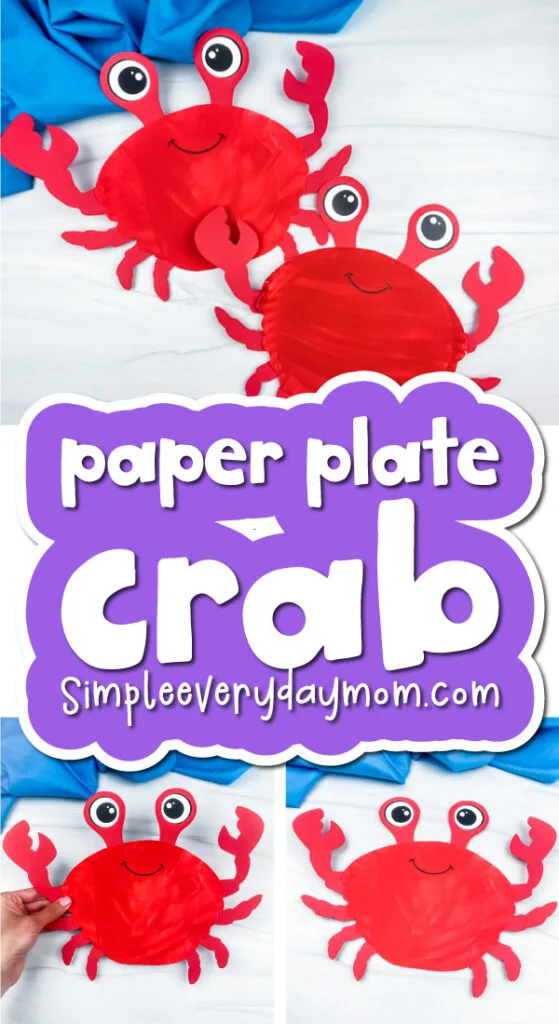 ocean crab paper plate craft