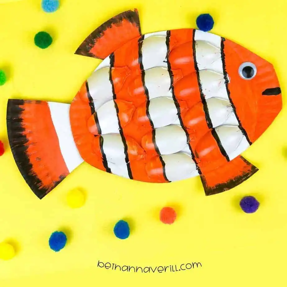 fish ocean paper plate craft