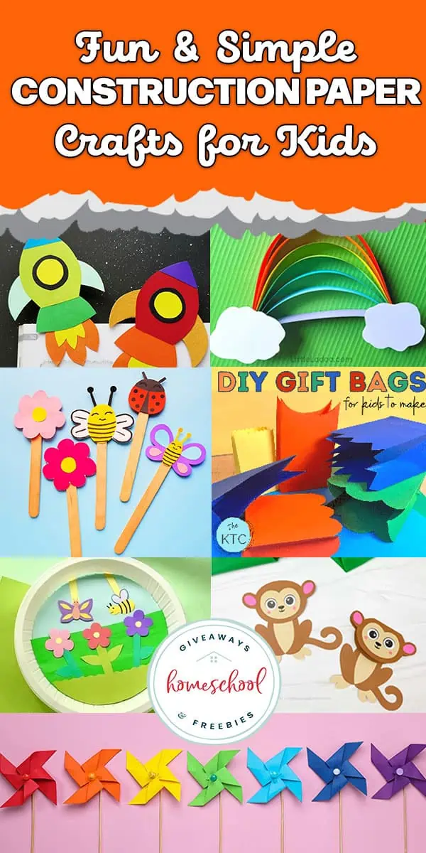 fun and simple construction paper crafts