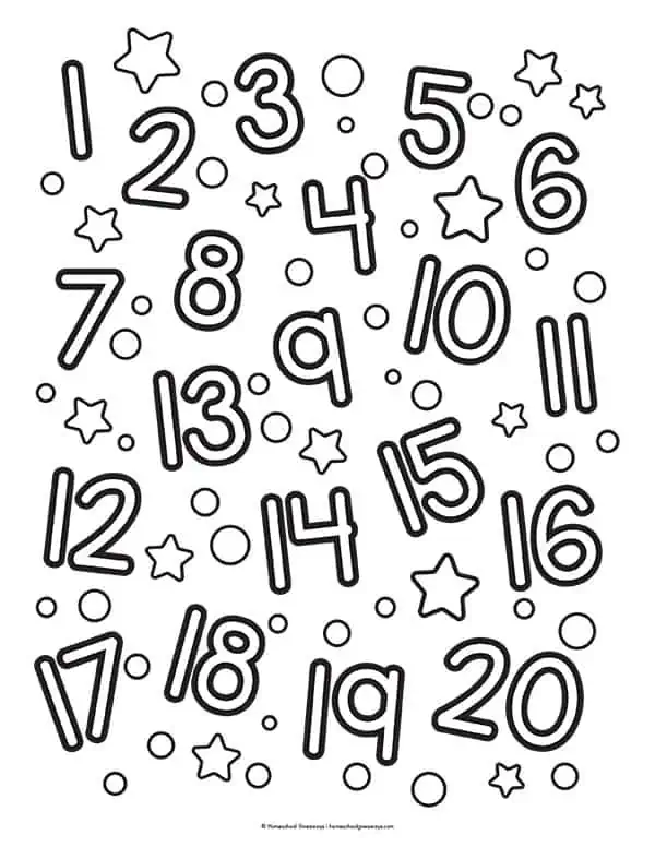 Preschool Number Coloring Pages Teach Kids Numbers Printable Number Preschool Number Coloring Pages Teach Kids Numbers Printable Number