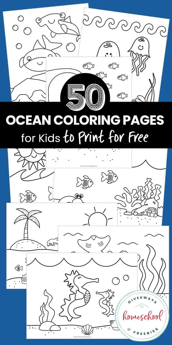 coloring pages swimming in ocean