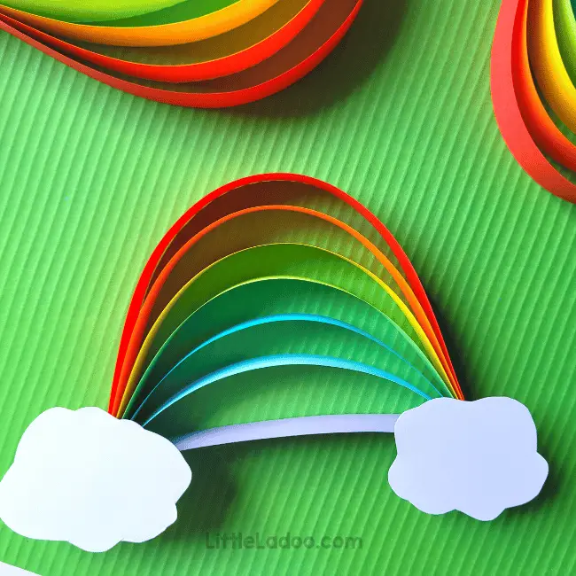 paper strip construction paper rainbow craft