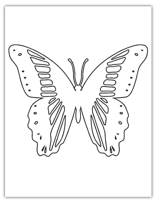 Butterfly Silhouette PDF
