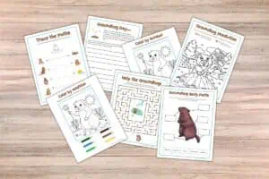 Groundhog Day Fun pack shows 7 pages 