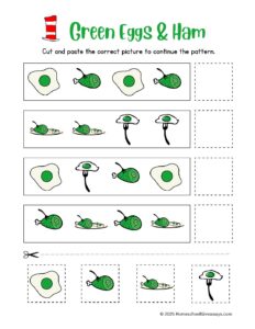Ham Worksheet Green Eggs and Ham Worksheet - Homeschool Giveaways