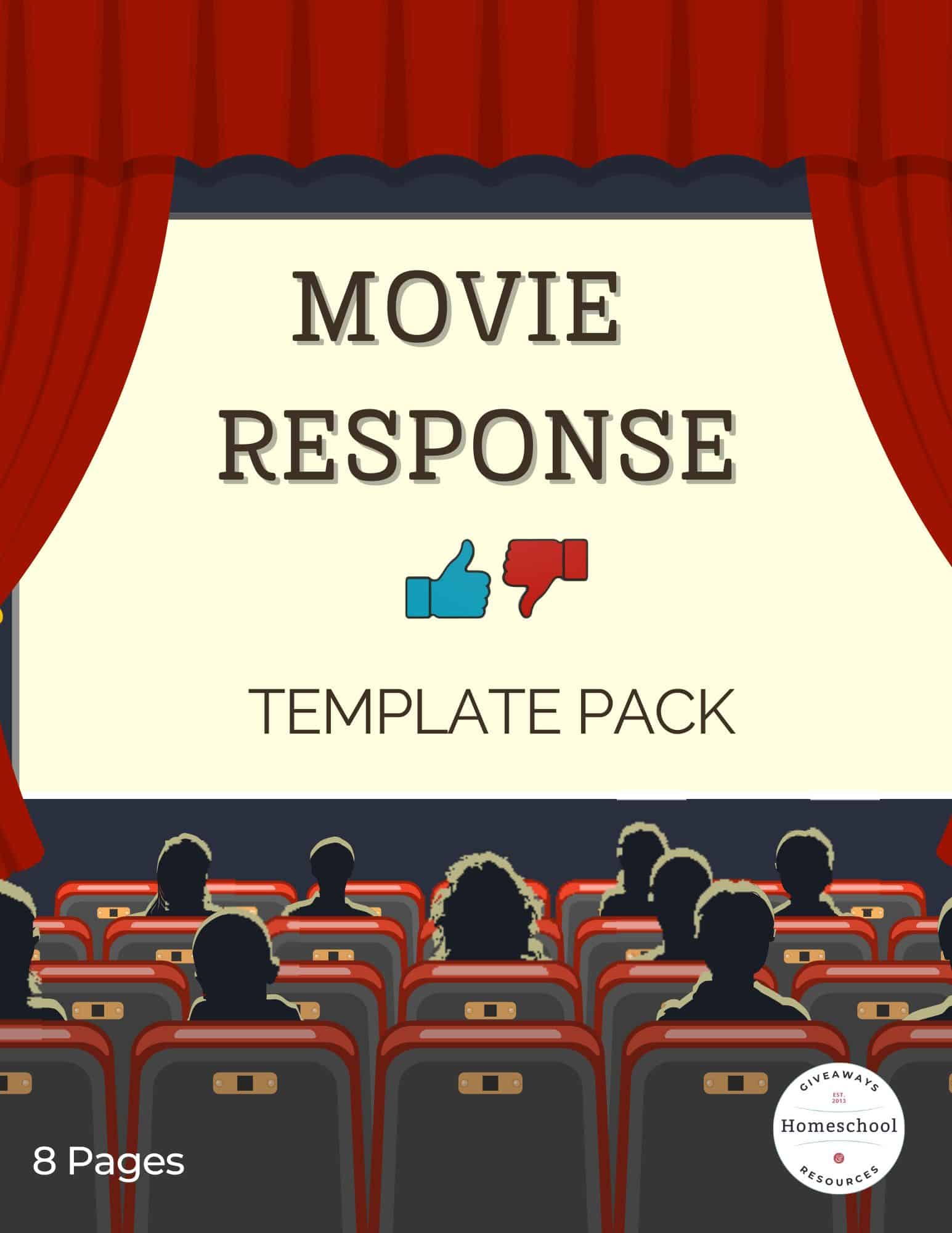 movie response pack with stage and people in movie theater seats